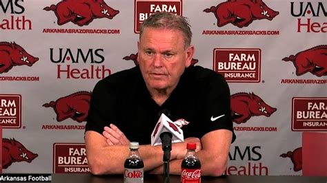 University Of Arkansas Head Coach Sam Pittman Previews The 2024 Spring