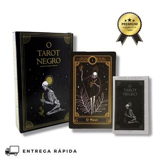 Baralho O Tarot Negro Cartas E Manual Taro Negro Marselha Arcanos