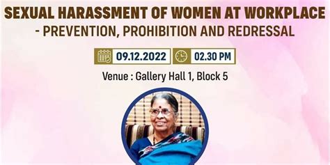 Sexual Harrasment Of Women At Workplace Prevention Prohibition And Redressal Srm Ramapuram