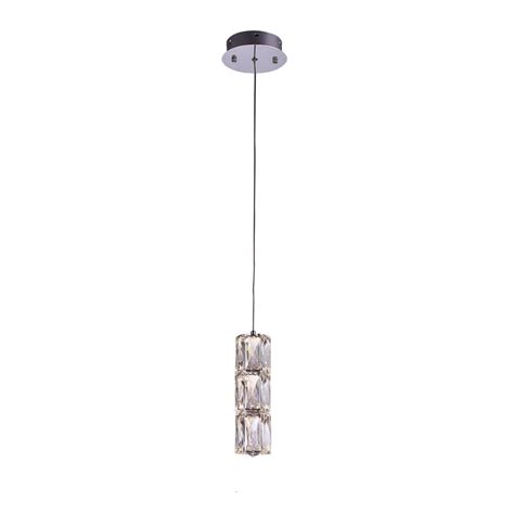 ZP91 Bethel International Zp91 LED Single Pendant Lighting In Chrome