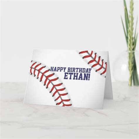 Baseball Birthday Card | Zazzle.com