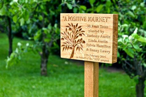 Engraved Tree Memorial Plaques Memorial Plaque Memory Tree Plaque