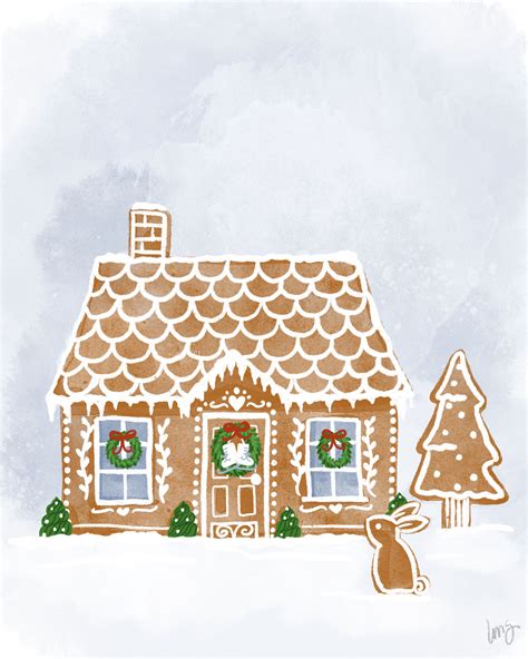 Gingerbread House Illustration By Lisa M Griffin Illustrator Artofit