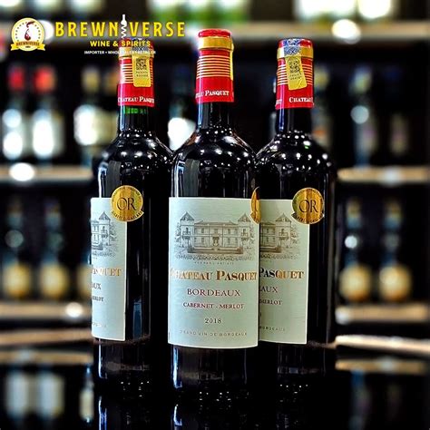 CHATEAU PASQUET BORDEAUX CABERNET MERLOT RED WINE Brewniverse Wine