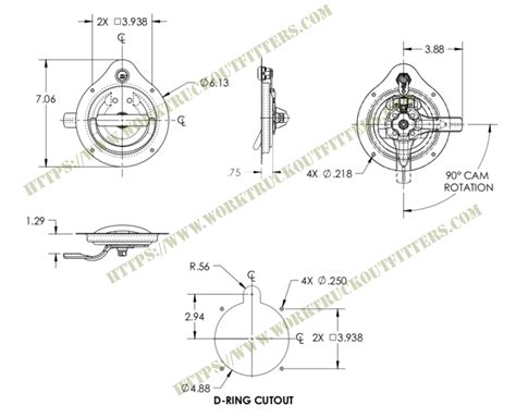 D Ring Handle Single Point Stainless Steel Right Handed Large