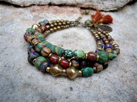 Bohemian Bracelet Gypsy Bracelet Boho Multi Strand Etsy