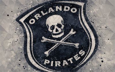 Download wallpapers Orlando Pirates FC, 4k, logo, geometric art, South ...