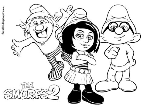 Desenhos de Smurfs Para Colorir 35 e Imprimir Pintar Grátis Online