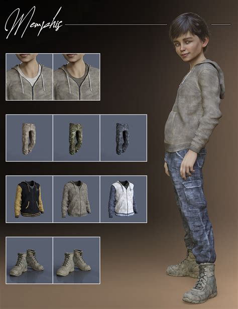 Dforce Memphis Clothing For Genesis 8 Males Daz 3d