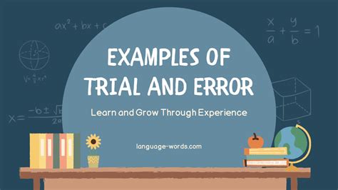 Trial and Error Examples: Learn and Grow Through Experience