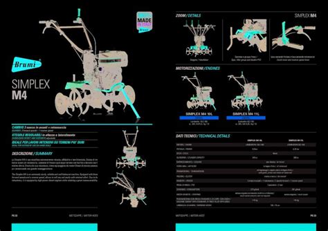 PDF MOTORIZZAZIONI SIMPLEX M4 BRUMI PG 22 MOTOZAPPE MOTOR HOES