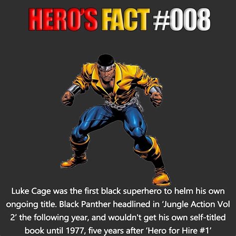 Marvel Fact About Luke Cage Superhero Facts Dc Comics Facts Marvel