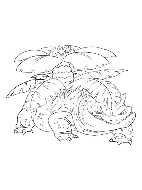 Pokemon Venusaur Coloring Pages Free Printable