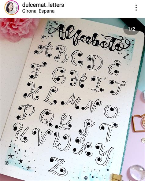 Hand Lettering Alphabet Fonts Doodle Lettering Lettering Styles