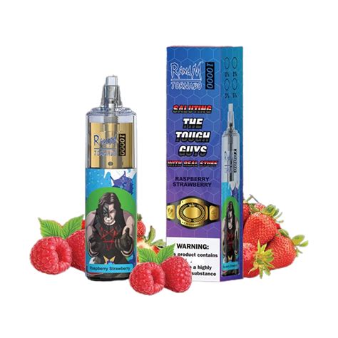 RandM Tornado 10000 Züge Einweg E zigarette Raspberry Strawberry 20ml