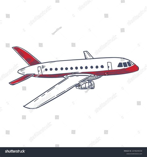 1,736 Airplane Drawing Side View Images, Stock Photos, 3D objects, & Vectors | Shutterstock