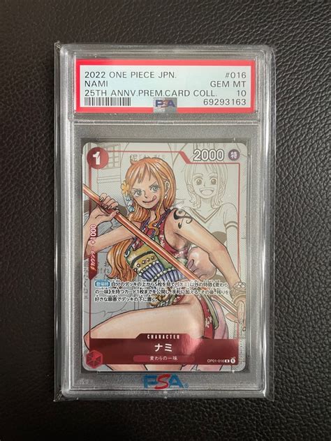 Psa One Piece Th Anniversary Card Collection Nami Hobbies