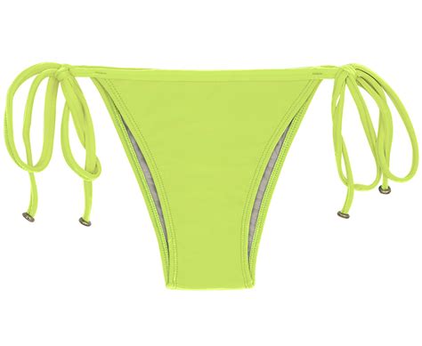 Brasil Bikinihöschen limonengrün mit Accessoires Bottom Lime Tri Bikini BRASIL Shop