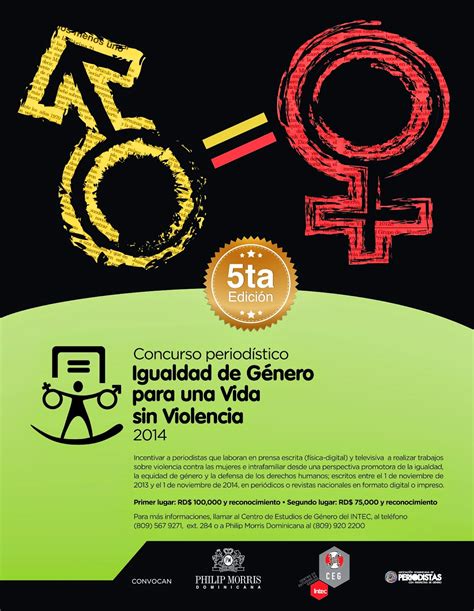 5ta Edición Del Concurso Periodístico “igualdad De Género Para Una Vida