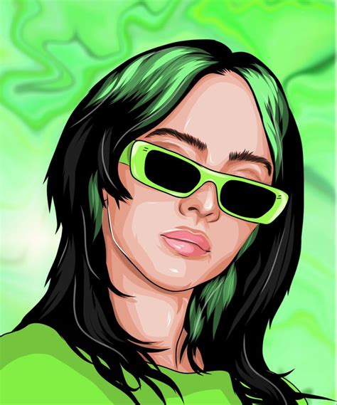 Billie Eilish Vector Art