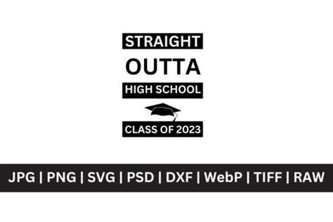 Straight Outta High School Svg Graphic By Realtor Templates · Creative