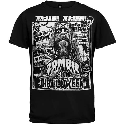 Rob Zombie Halloween T Shirt Halloween Tshirts Zombie Halloween