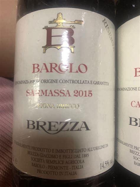 Giacomo Brezza E Figli Barolo Riserva Vigna Bricco Sarmassa Italy