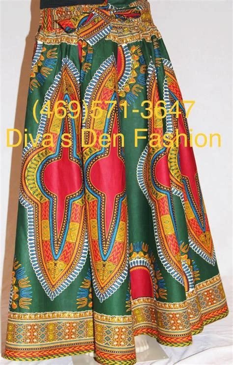 African Print Dashiki Maxi Skirt Maxi Skirt African Print Dashiki