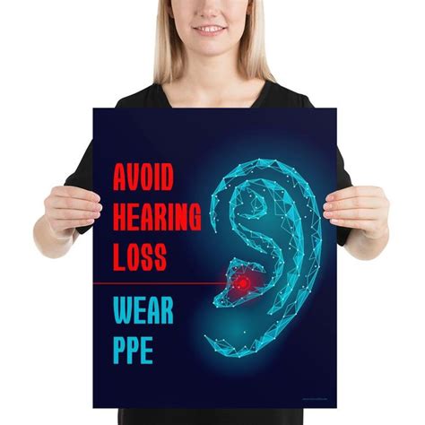 Ear Safety Poster Protect Hearing With Ppe Reminder Safety Posters