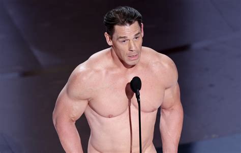 Watch John Cena Present At The Oscars While Naked