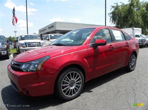 Sangria Red Metallic Ford Focus Ses Sedan Photo