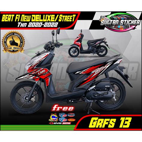 Jual Stiker Variasi Streaping Decal List Motor HONDA Beat FI All New