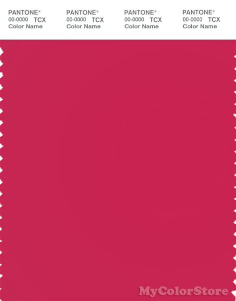 Pantone Smart 18 1852 Tcx Color Swatch Card Rose Red Polycolors Buy Pantone Colour Swatch