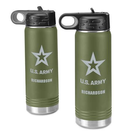 The Personalized Us Army® Insulated Water Bottle Duo