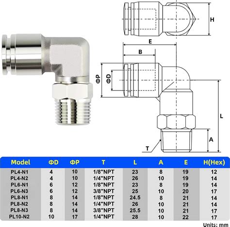 Snapklik TAILONZ PNEUMATIC 304 Stainless Steel Male Elbow 8MM