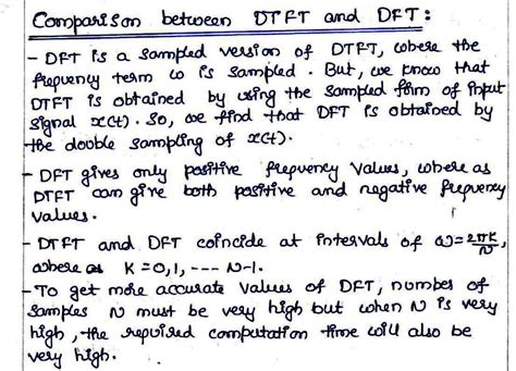 Discrete Fourier Transform Hand Written Notes