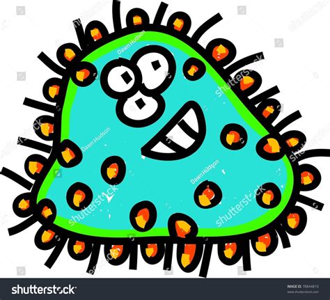 Cute Cartoon Germ Stock Illustration 78844810 Shutterstock