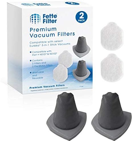 Fette Filter Pack Vacuum Filter Set Compatible With Eureka Nes