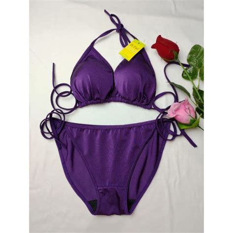 Jual Bahan Berkelas Promo Kai Cd Solid Bikini Set Bikini Pantai