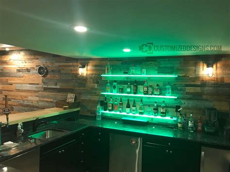 LED Shelving Rustic Home Bar Home Bar Ideas Products Ideas