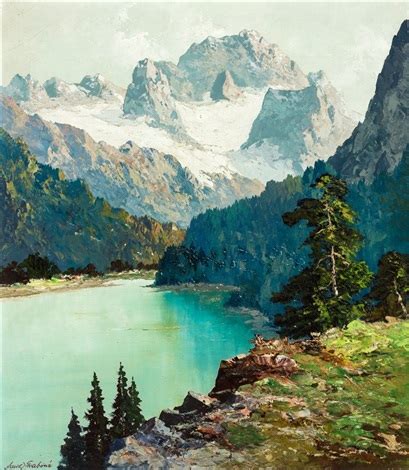 Gosausee mit Dachstein by Georg Arnold Graboné on artnet