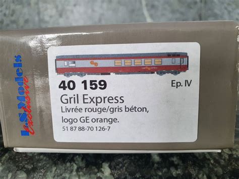 LS 40159 SNCF Vru Gril Express Rot Grau Logo GE Neu OVP Kaufen Auf