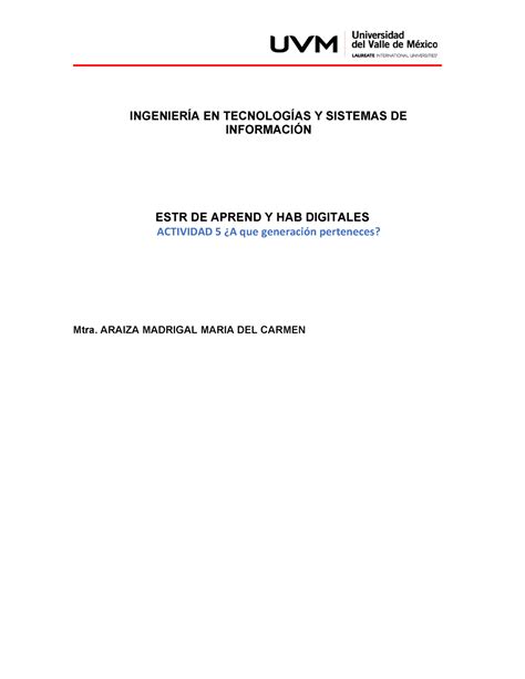 A 5 ESTR DE Aprend Y HAB Digitales Estrategias De Aprendizaje Y