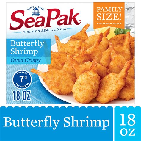 SeaPak Butterfly Shrimp With Crispy Breading Easy To Bake Frozen 18