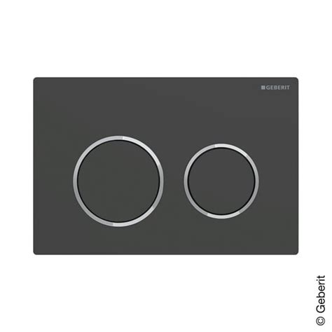 Geberit Omega Plaque De D Clenchement Noir Mat Chrome