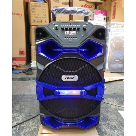 Jual Speaker Aktif Portable Inch Dat Dt Bluetooth Karaoke Extra