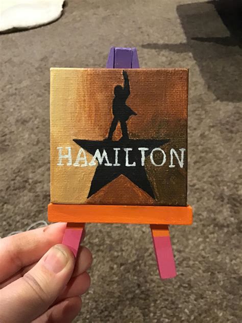 Painted a very tiny canvas as the hamilton album cover ^^ : r ...