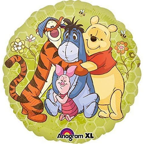 Anagram Balloon Mylar Foil Multicolor Winnie The Pooh Friends Hug 18