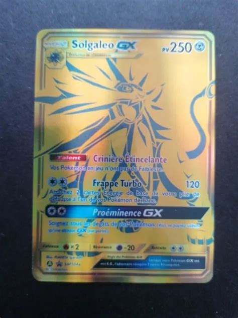 Carte Pok Mon Solgaleo Gx Eur Picclick Fr