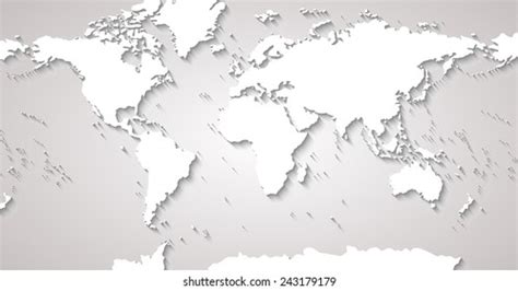 World Map Illustration Stock Vector (Royalty Free) 243179179